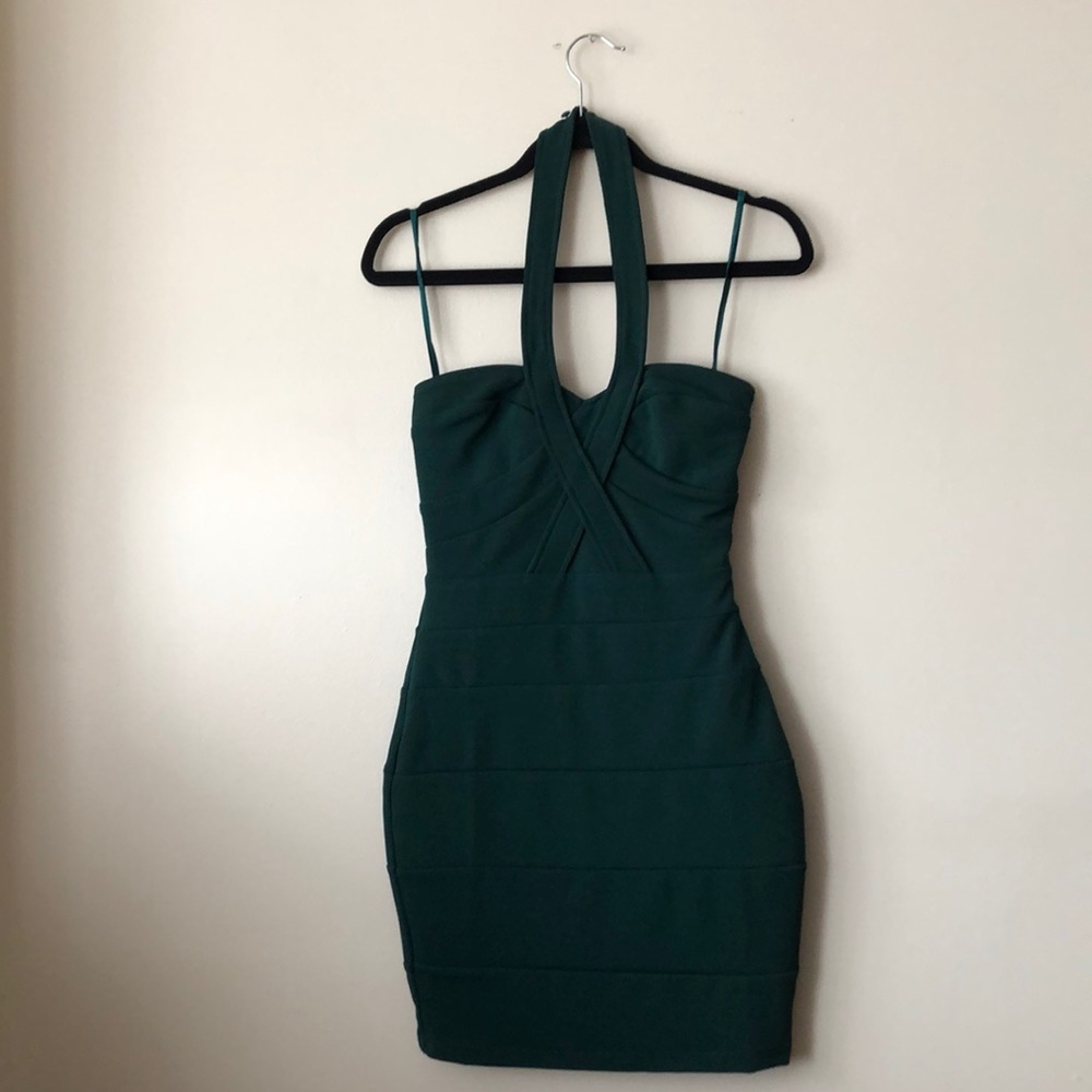 NEW ark & co - forrest green cocktail dress - s